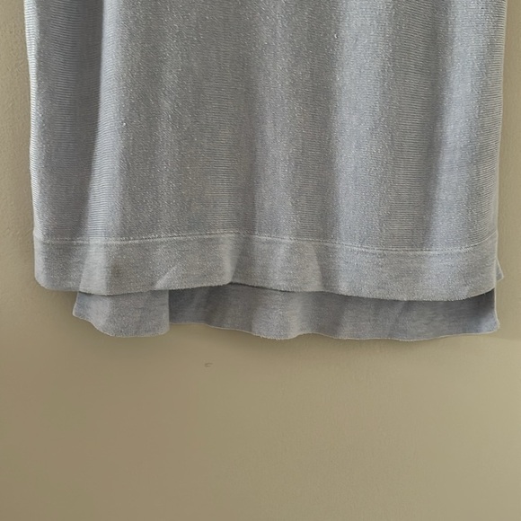 Eileen Fisher Tencel Blend Tunic Sweater Top Short Sleeve Sz Medium Minimalist - Picture 4 of 8